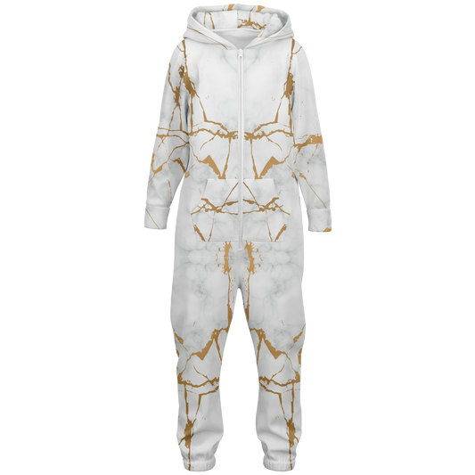 White Marble Youth Jumpsuit