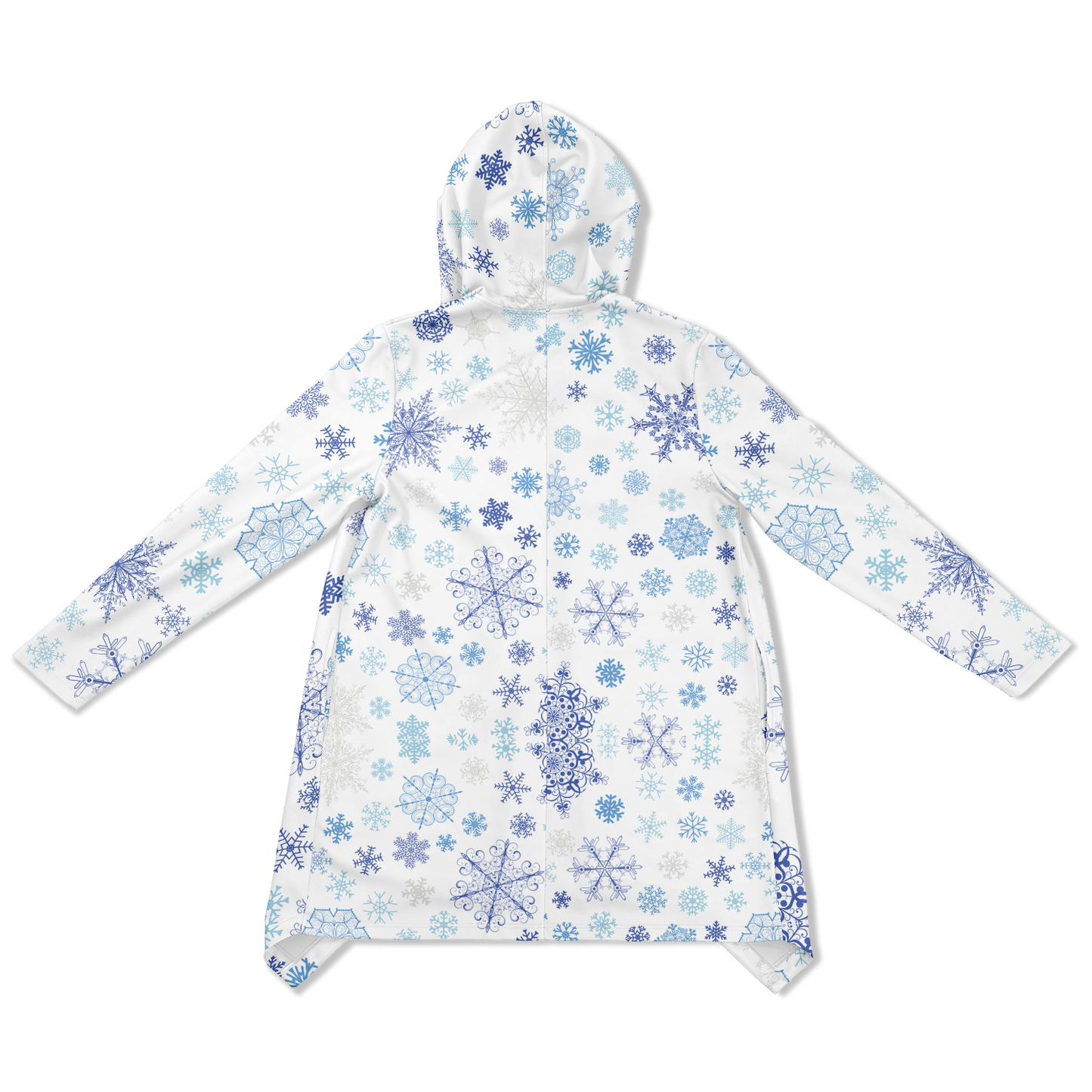 White Snowfall Christmas Heavyweight Elongated Cloak