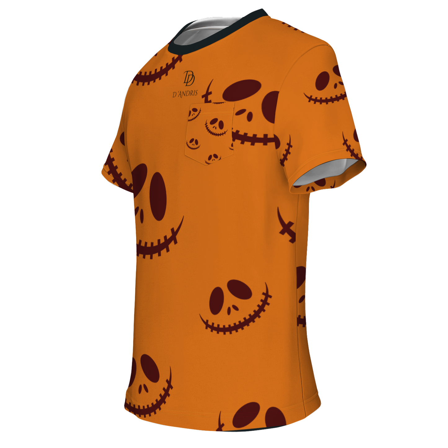 Halloween Jack's Smile Pocket T-shirt