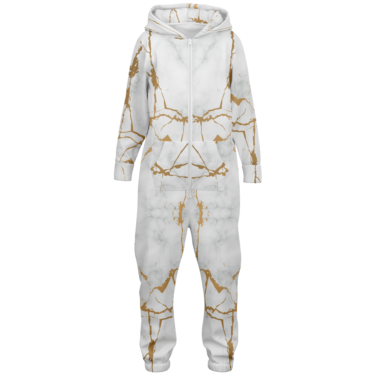 White Marble Kids Jumpsuit