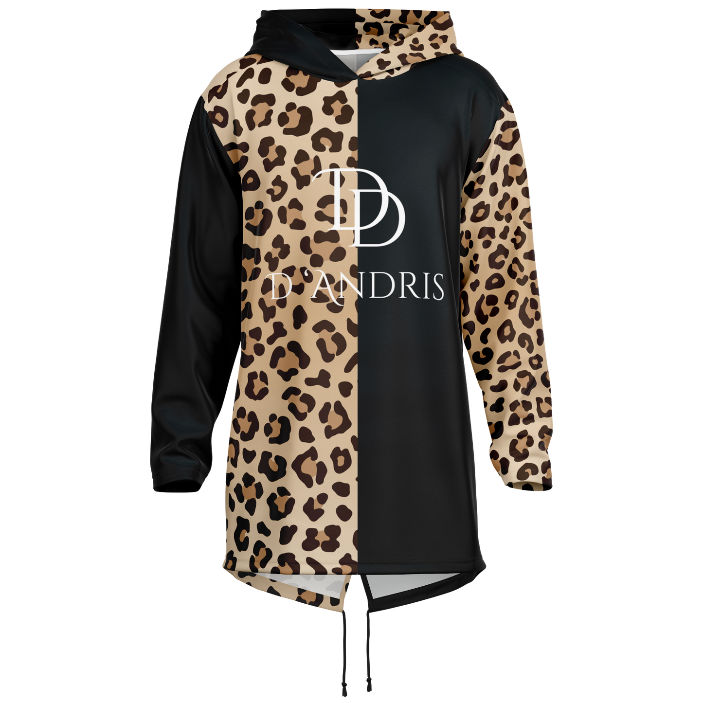 Leopard Heavyweight Elongated Hoodie