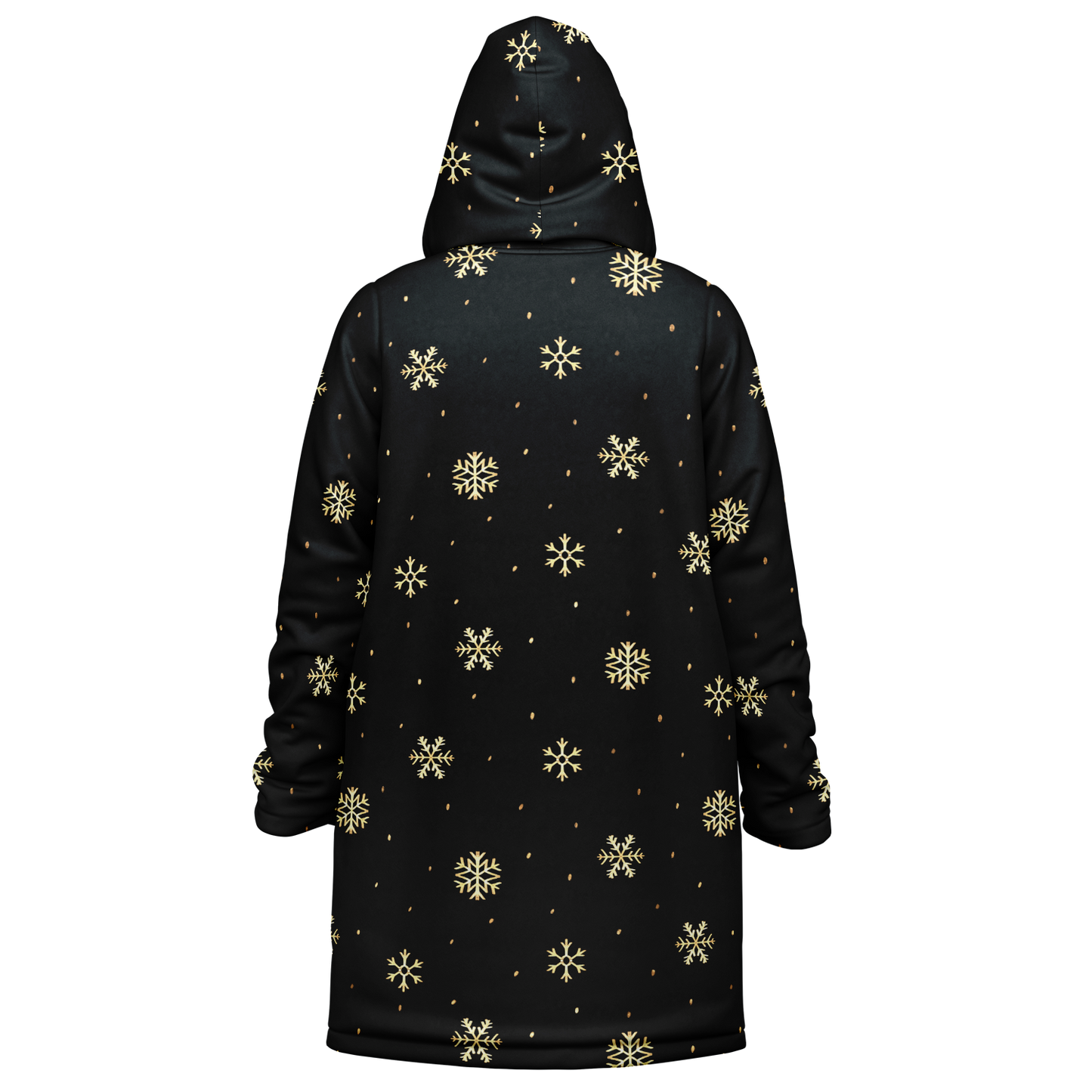 Black & Gold Christmas Zipper Cloak