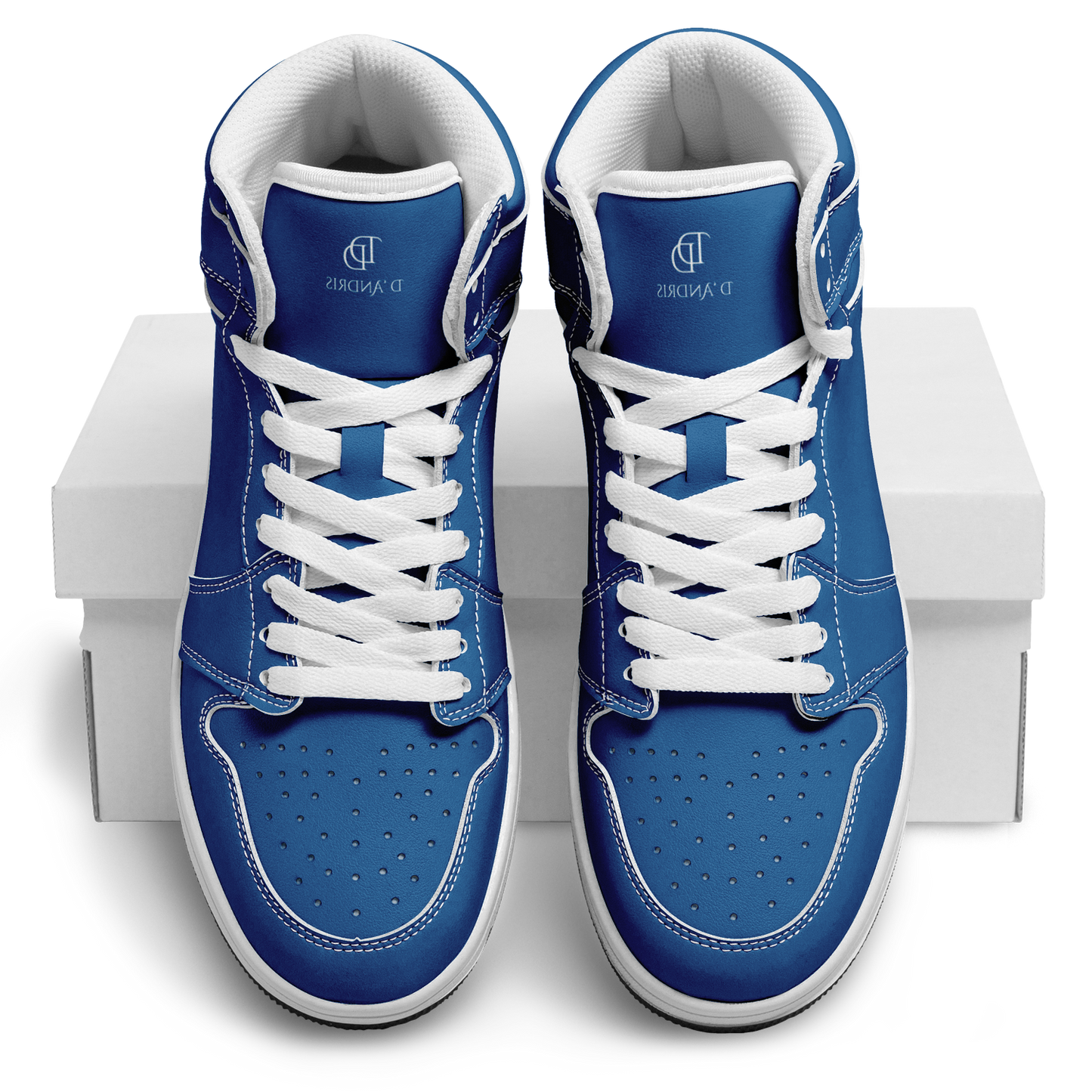 Blue High Top Shoes