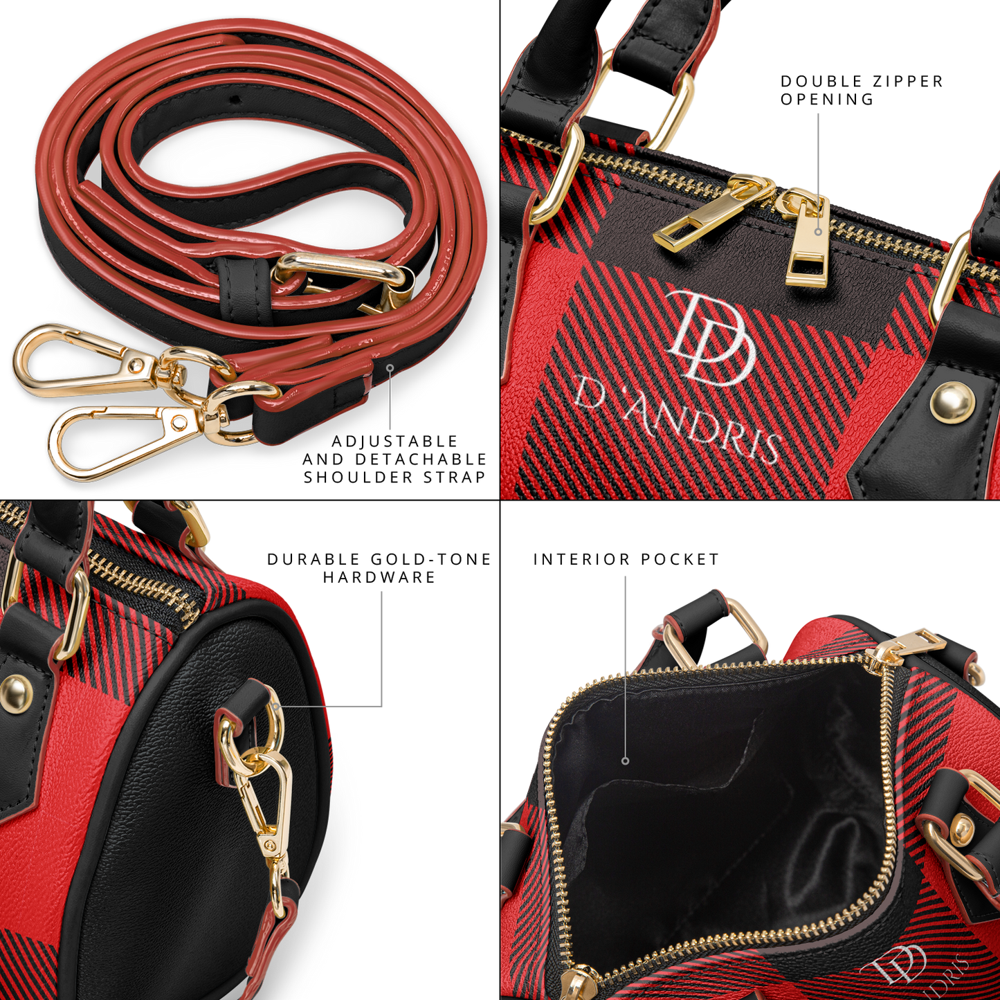 Plaid Cross-body Handbag
