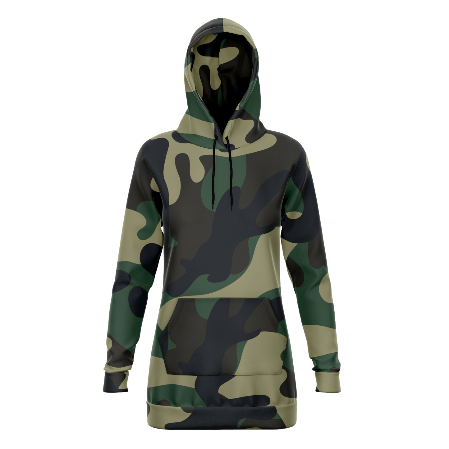 Camo Longline Hoodie
