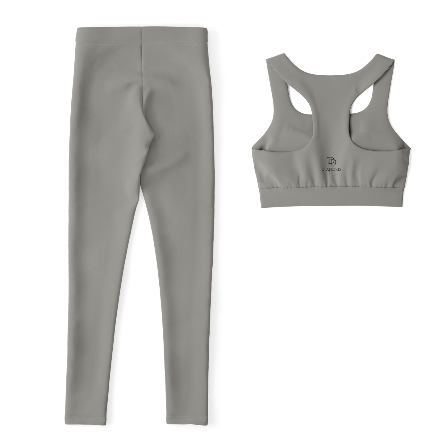 Gray Padded Sports Bra & Leggings