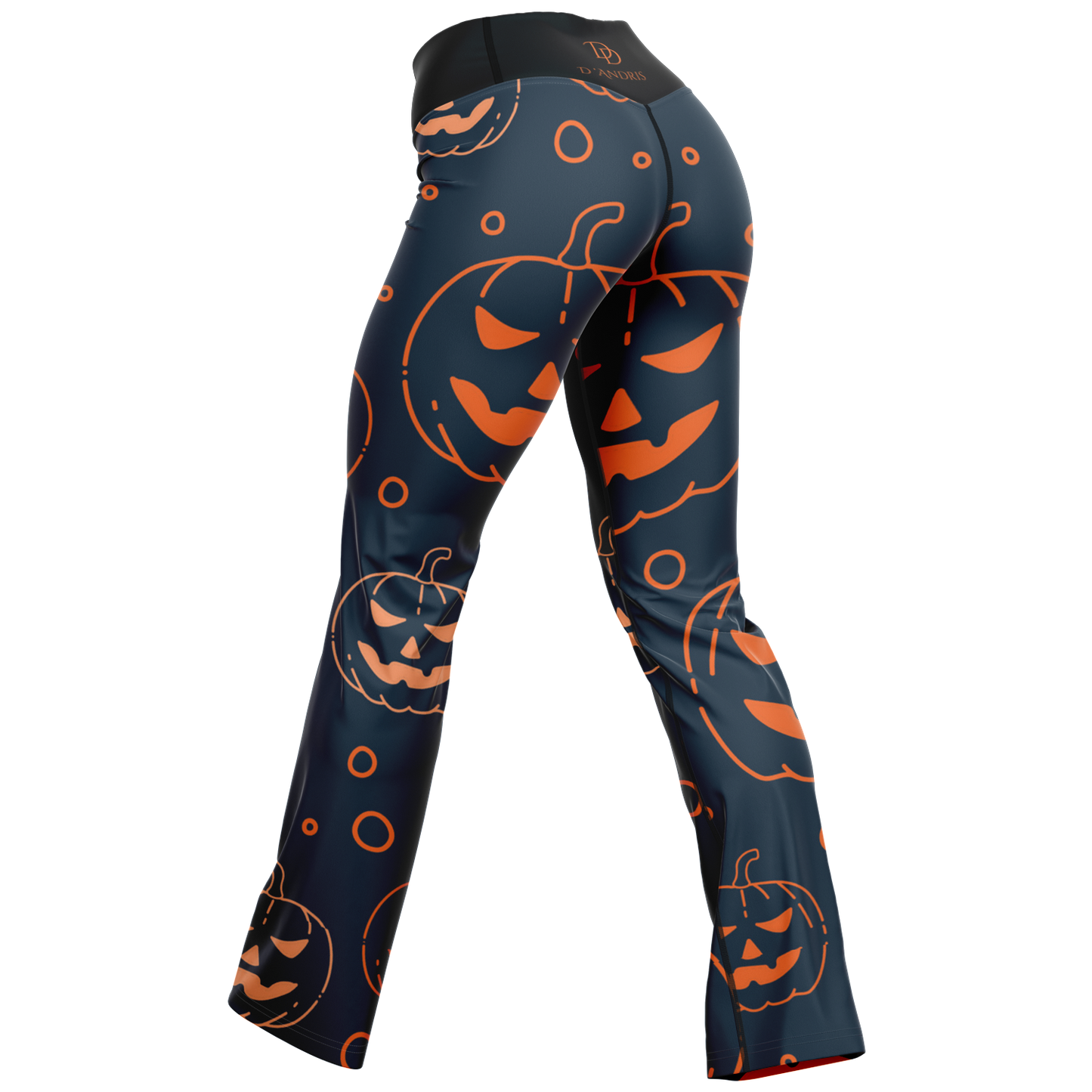 Halloween Jack-O-Lantern Flare Leggings