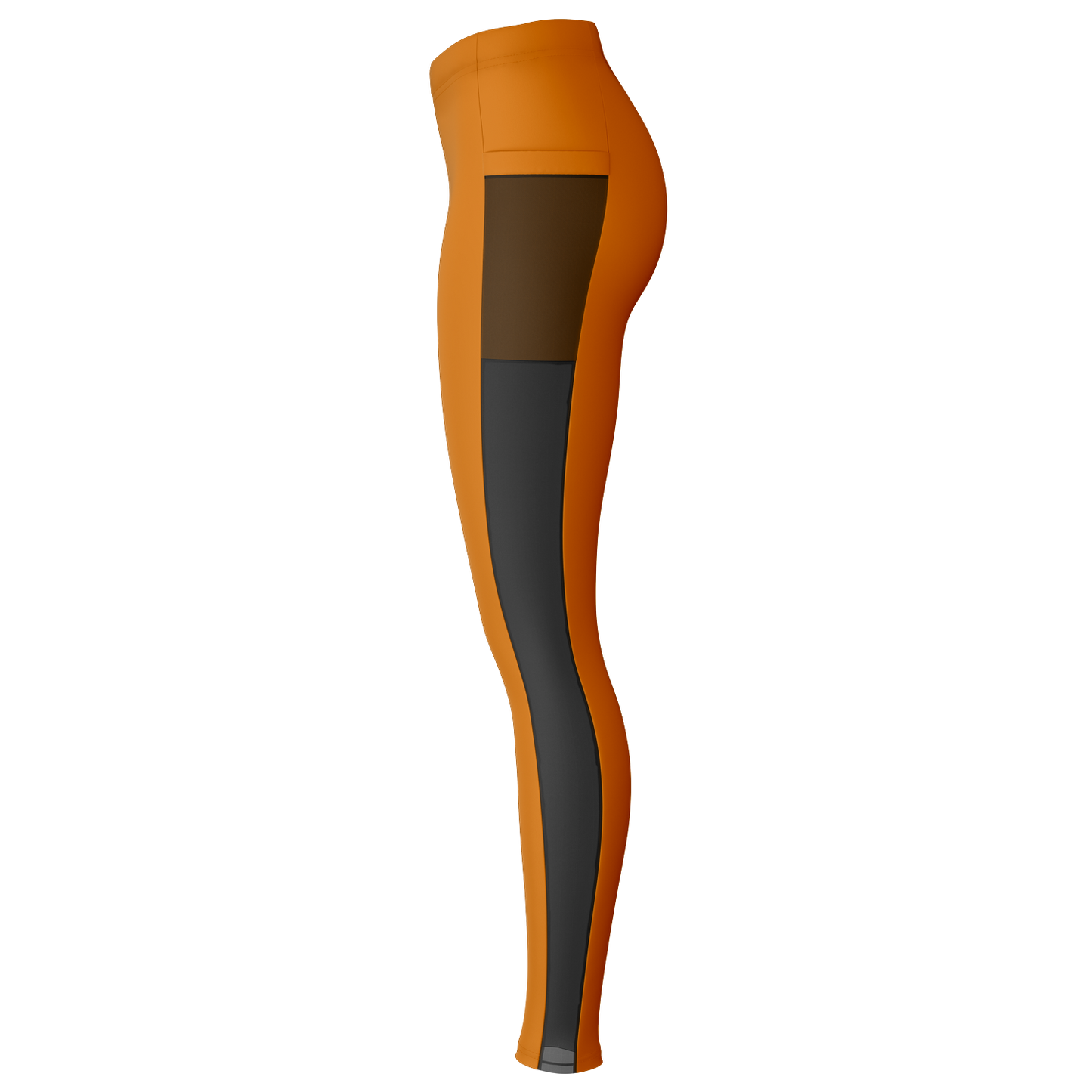 Orange Mesh Pocket Legging