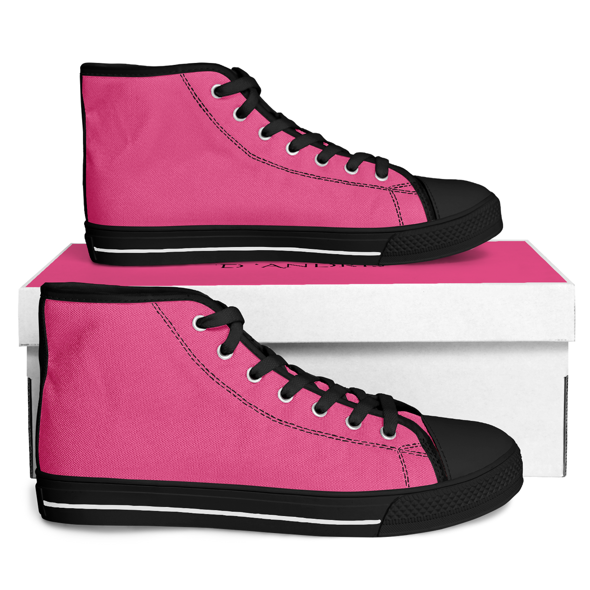 Pink High Top Shoes