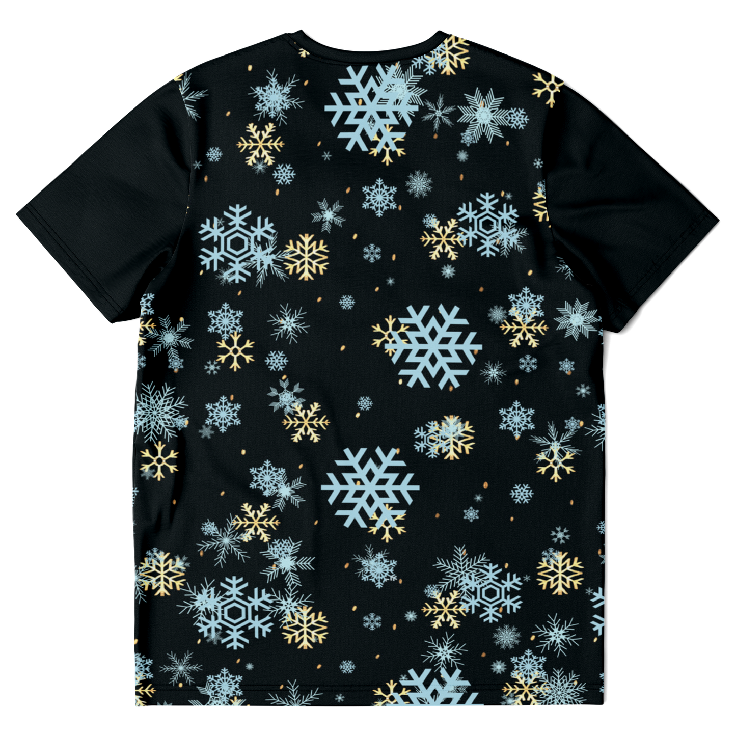 Black Snowfall Christmas T-shirt