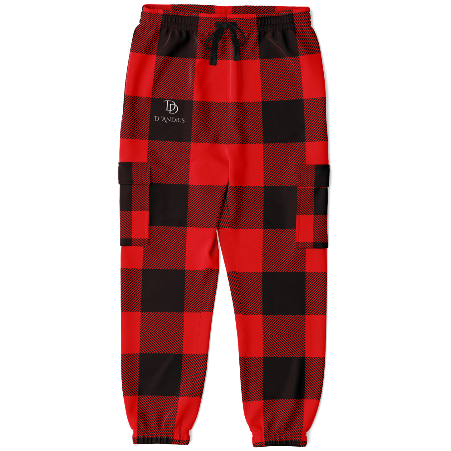 Plaid Cargo Sweatpants