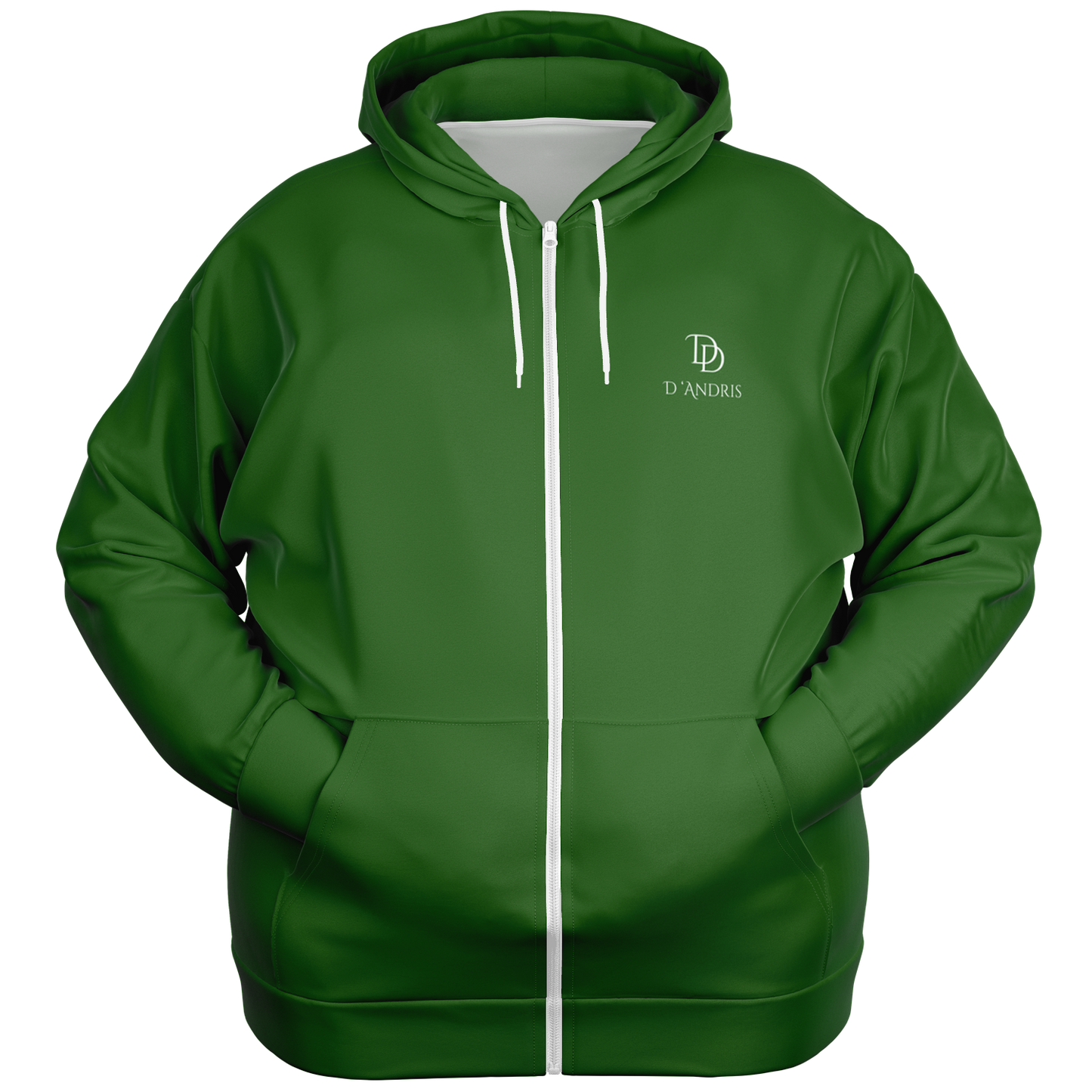Green Plus-size Ziphoodie