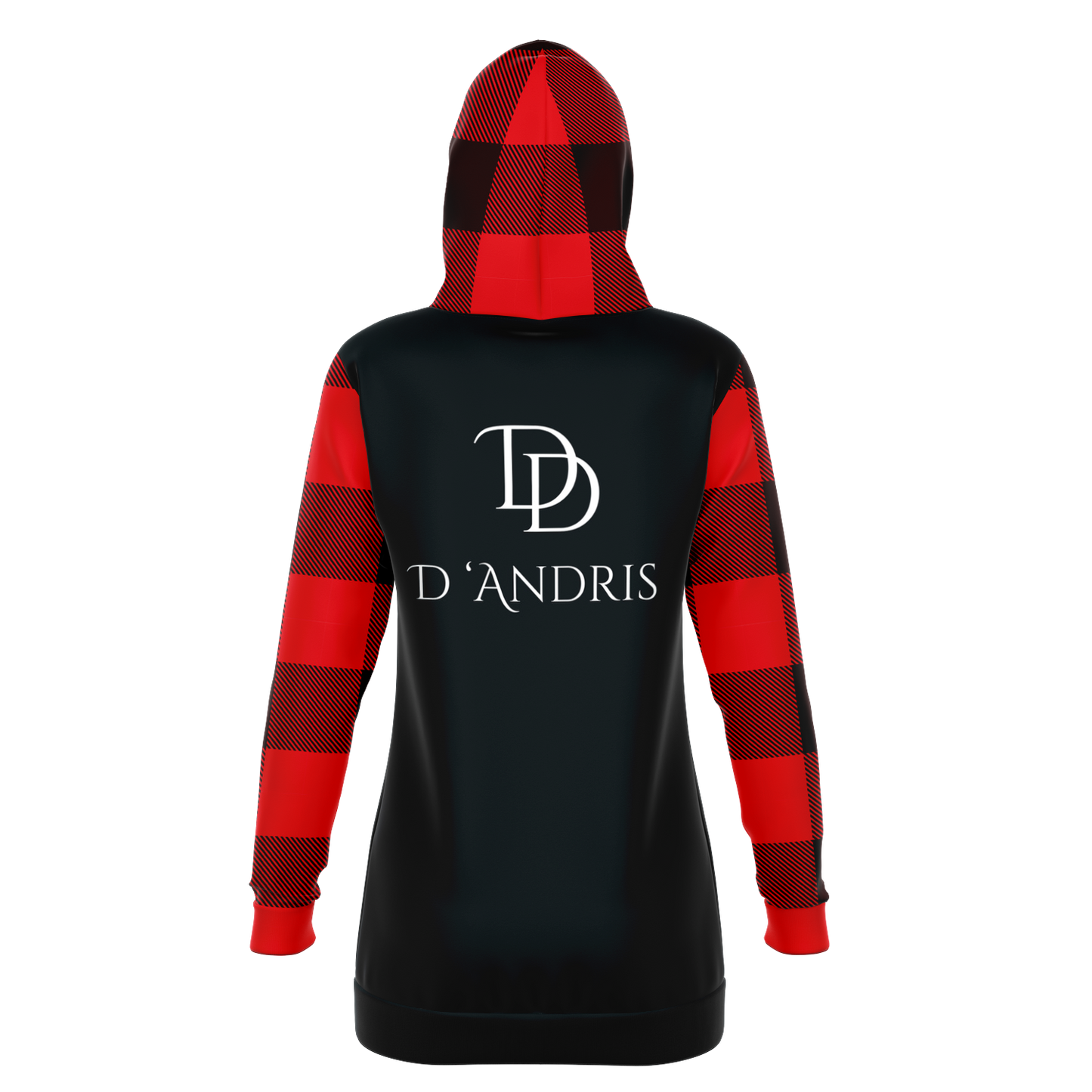 Plaid Longline Hoodie