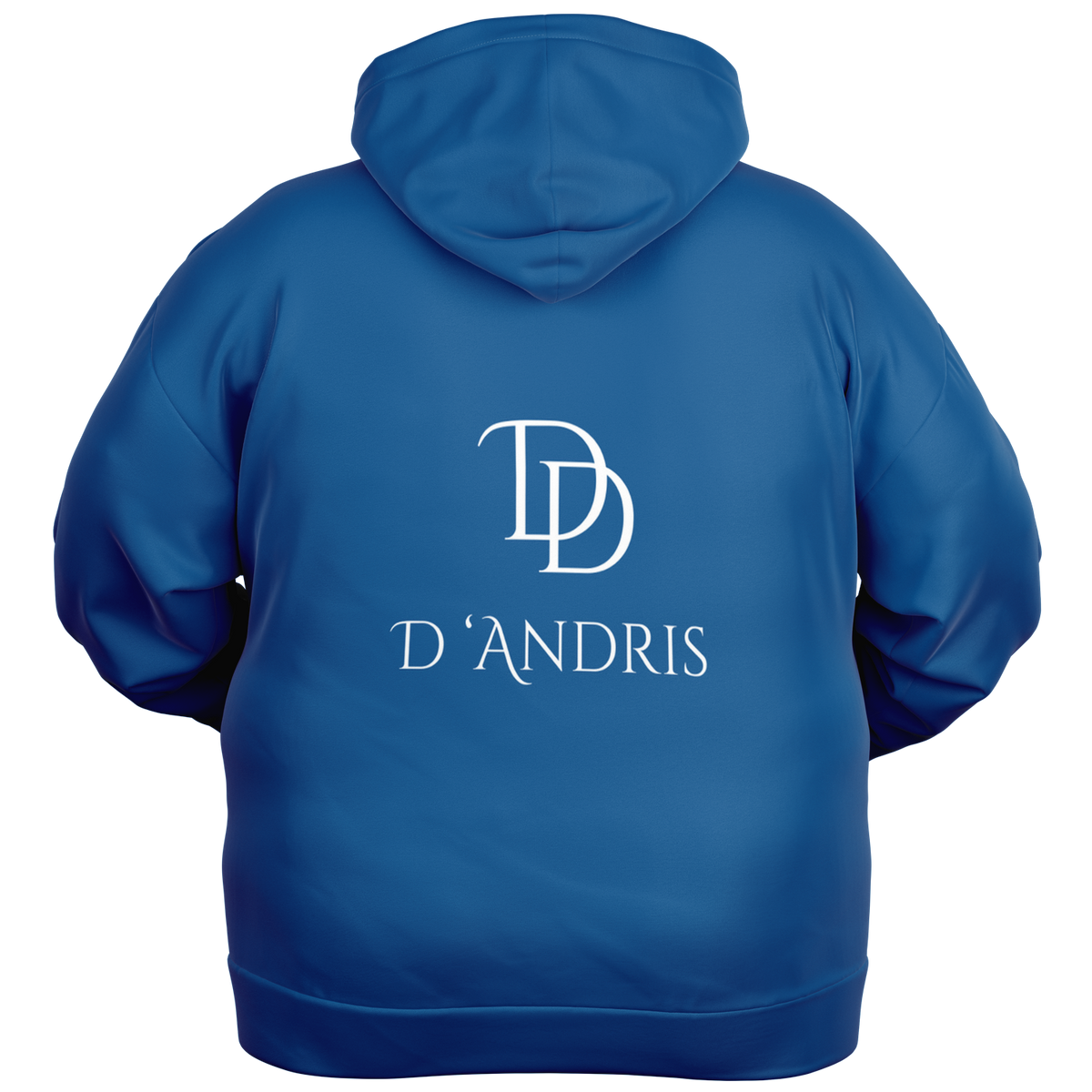 Blue Plus-size Ziphoodie