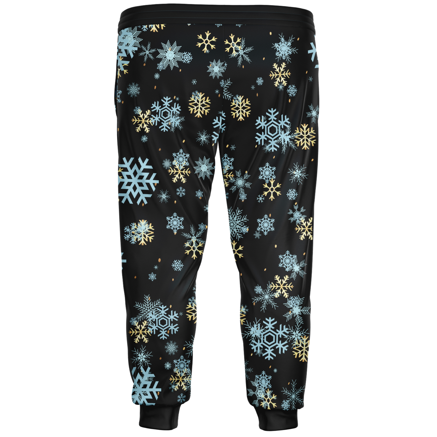 Black Snowfall Christmas Plus-size Jogger