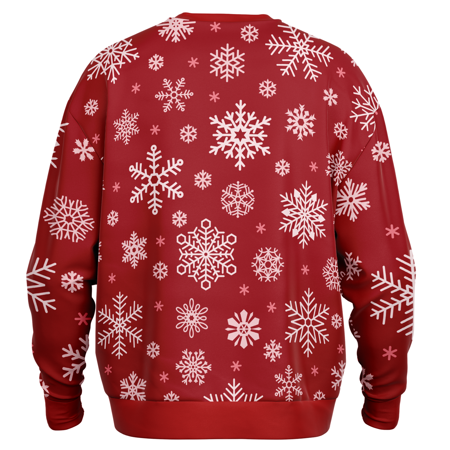 Red Snowfall Christmas Heavyweight Oversized Sweatshirt