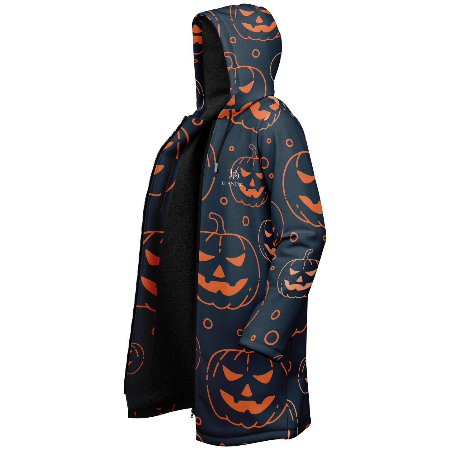 Halloween Jack-O-Lantern Zipper Cloak
