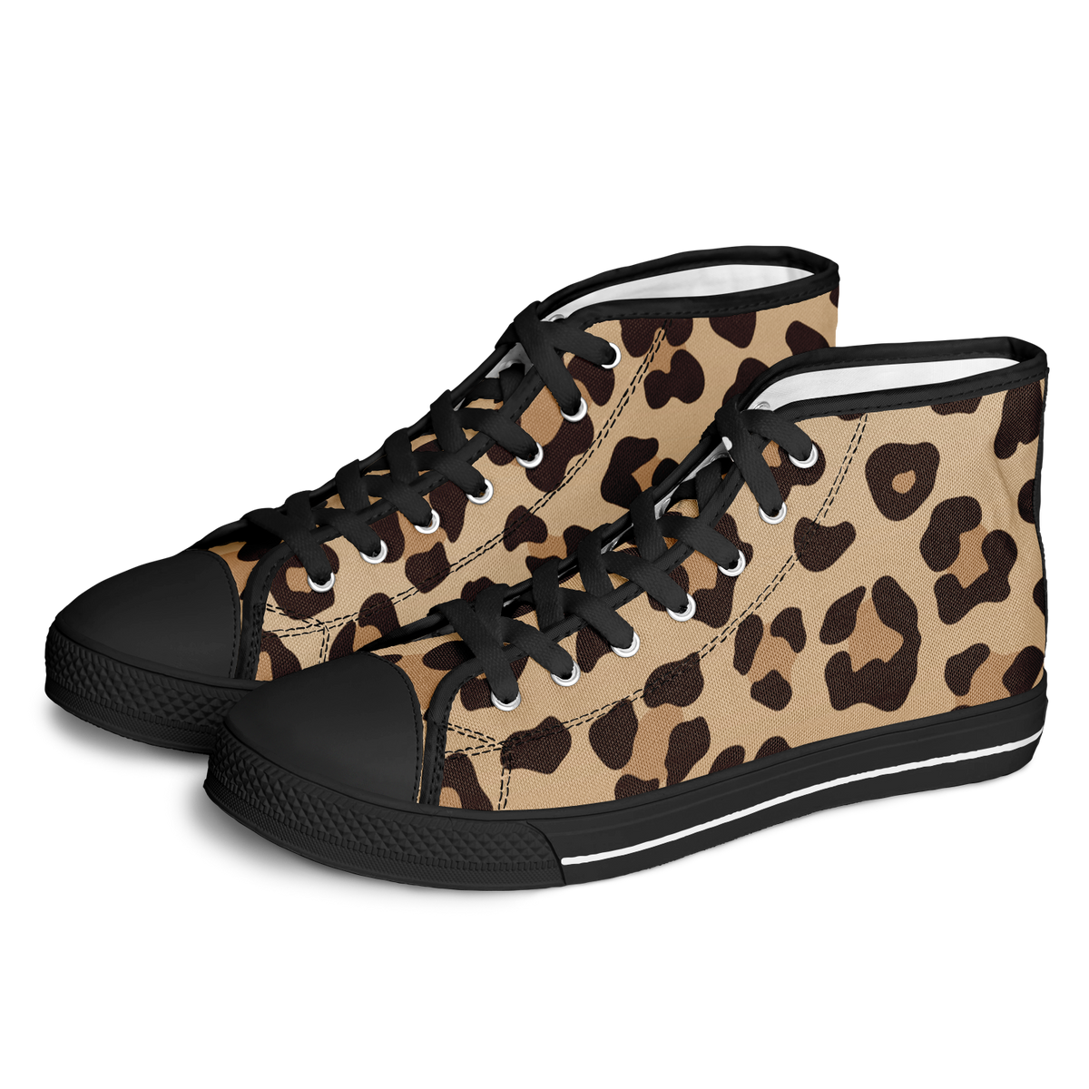 Leopard High Top Shoes