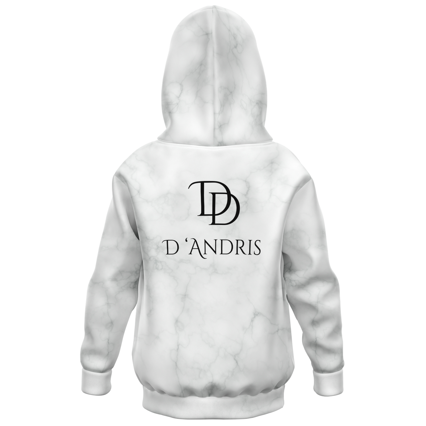 White Marble Kids Hoodie