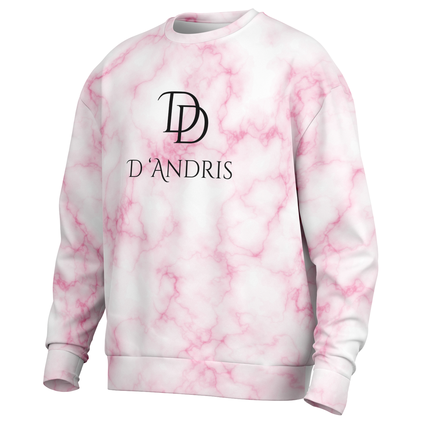 Pink Marble Heavyweight Over-sized Sweatshirt