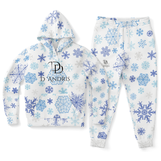 White Snowfall Christmas Hoodie & Jogger