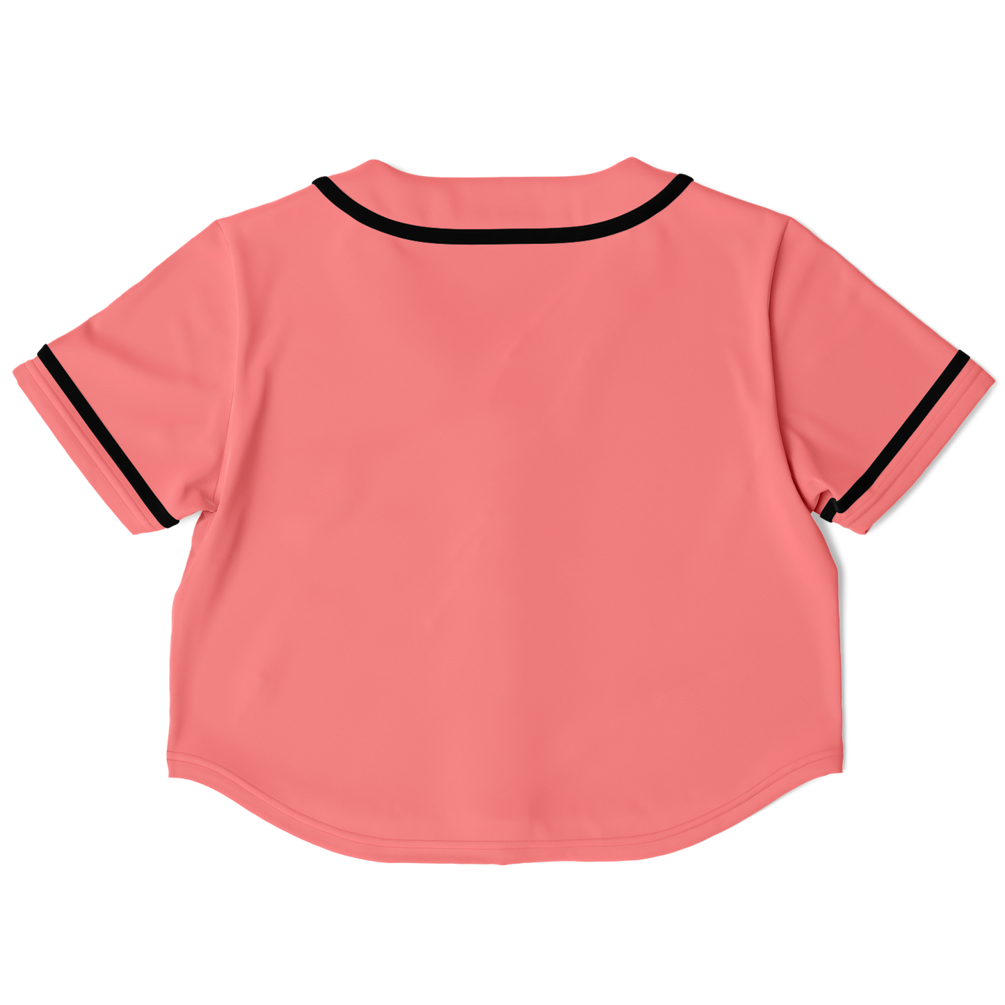 Salmon Cropped Baseball Jersey