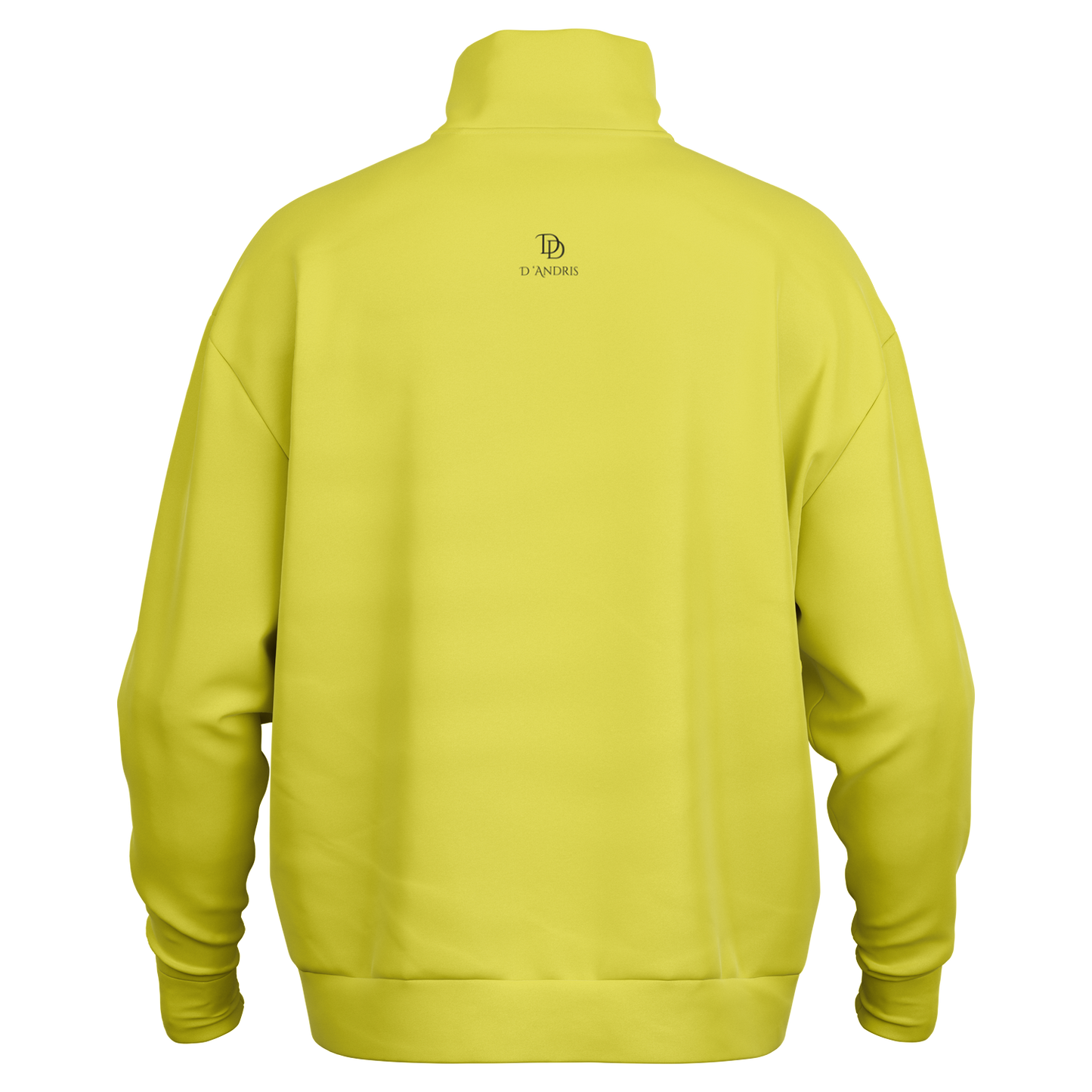 Yellow Heavyweight Over-sized Quarter Zip Sweatshirt