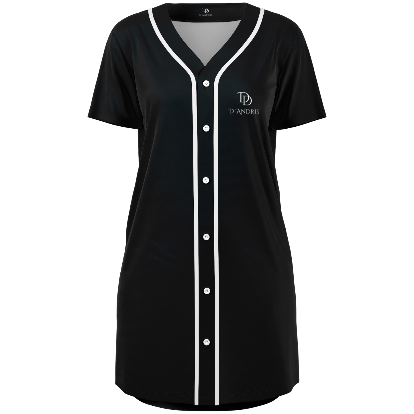 Black Baseball Jersey Dress