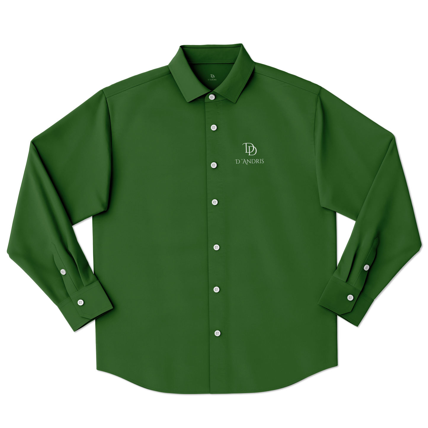Green Long Sleeve Button Down Shirt
