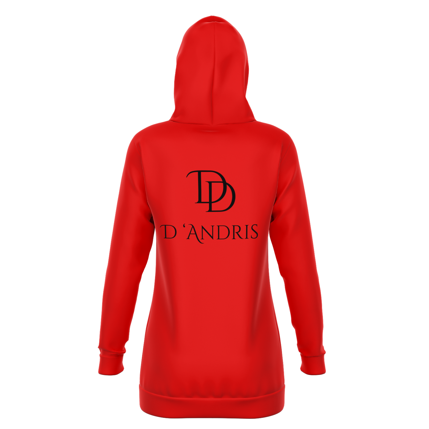 Red Longline Hoodie