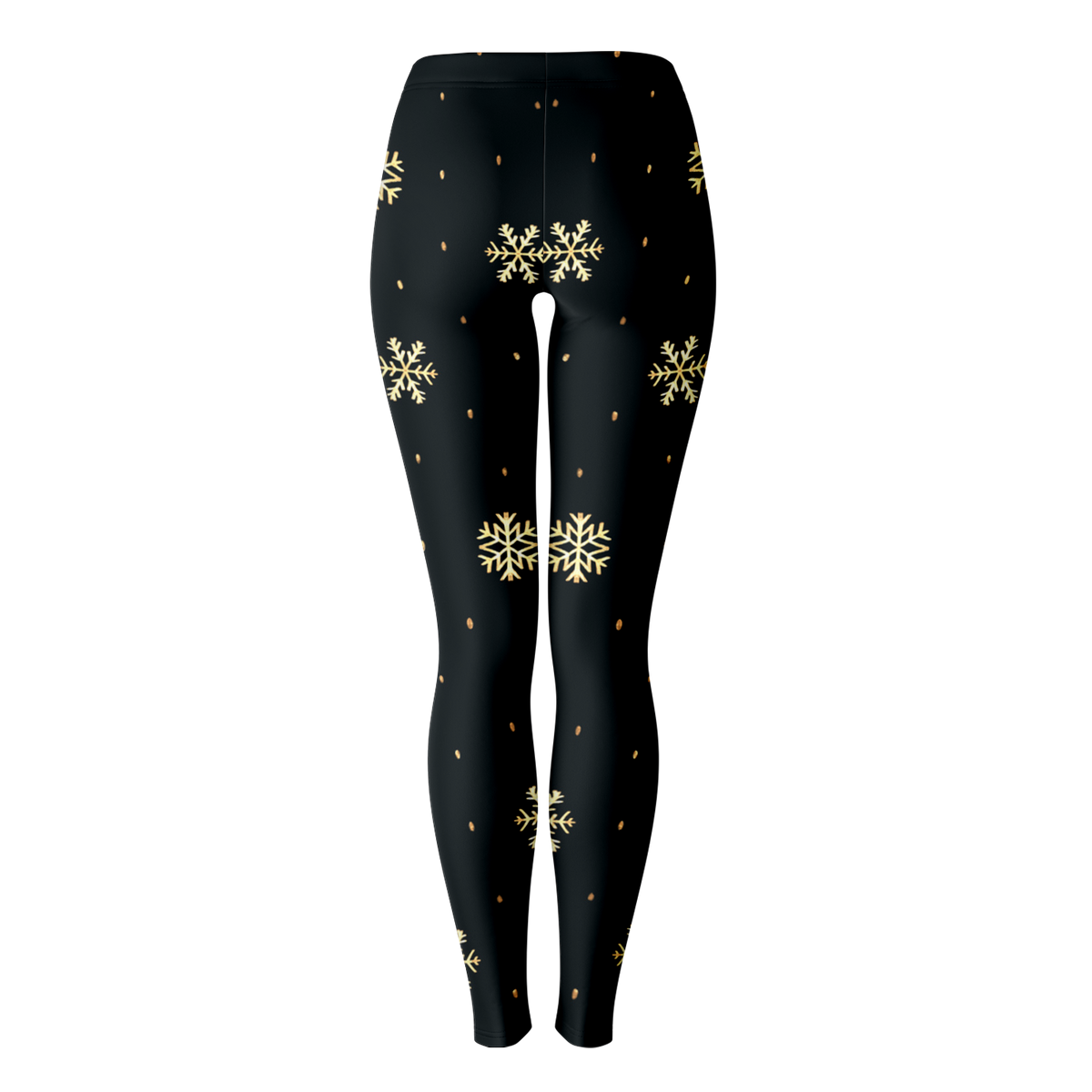 Black & Gold Christmas Leggings