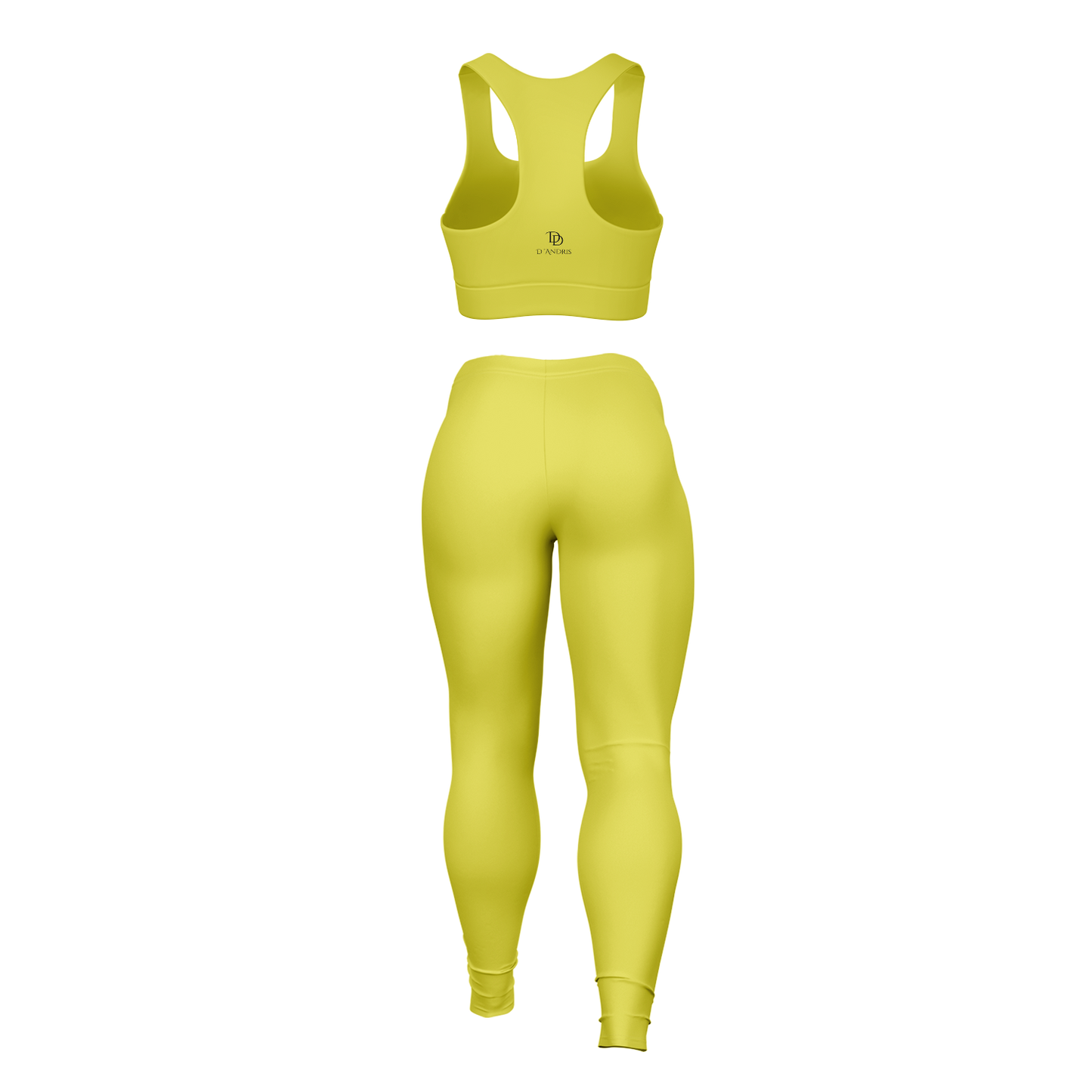 Yellow Padded Sports Bra & Leggings