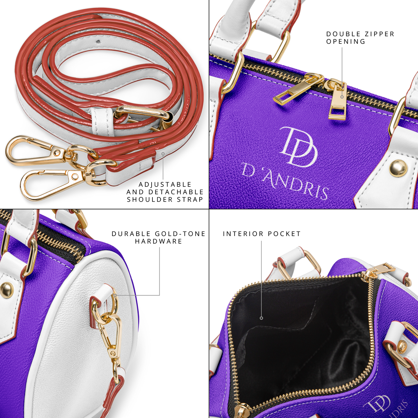 Purple Cross-body Handbag