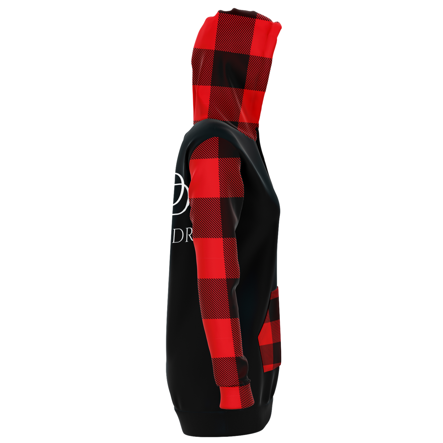 Plaid Longline Hoodie